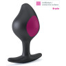 Анальная втулка MYSTIM Buttplug Rocking Force S с электростимуляцией, чёрная (блок импульсов — отдельно)