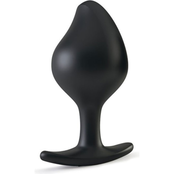 Анальная втулка MYSTIM Buttplug Rocking Force S с электростимуляцией, чёрная (блок импульсов — отдельно)