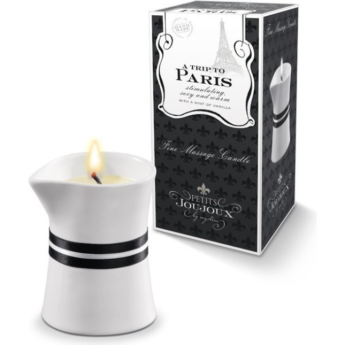 Массажная свеча MYSTIM Petits Joujoux Paris, ваниль и сандал, 120 г