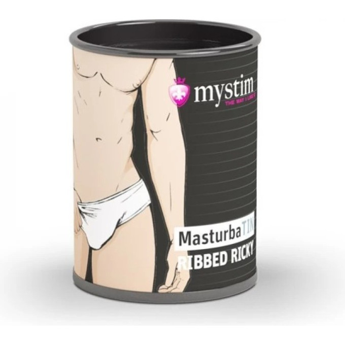 Минимастурбатор компактный MYSTIM MasturbaTIN Ribbed Ricky — LEMALLA
