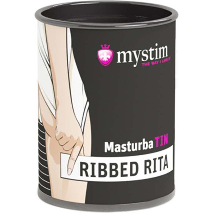 Минимастурбатор компактный MYSTIM MasturbaTIN Ribbed Rita — LEMALLA