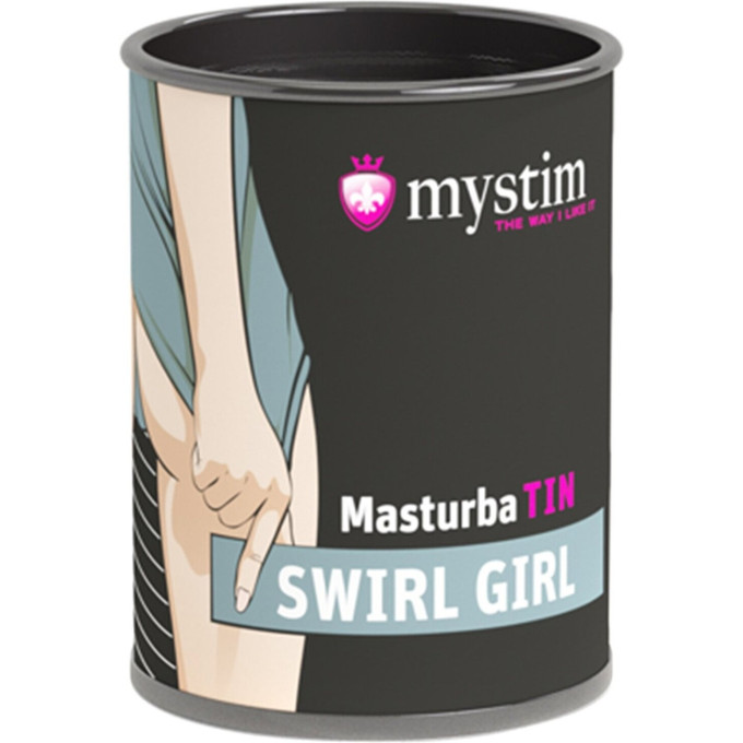 Минимастурбатор MYSTIM MasturbaTIN Swirl Girl Waves