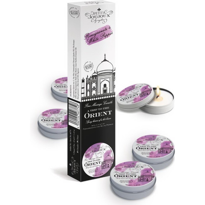 Набор массажных свечей MYSTIM Petits Joujoux Orient Refill, 5×33 г